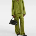 Embroidered Silk-Twill Shirt