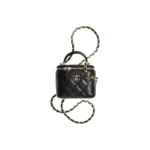 Auth CHANEL Matelasse Black BAG