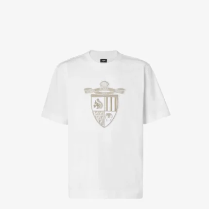 T-shirt en coton noir Fendi