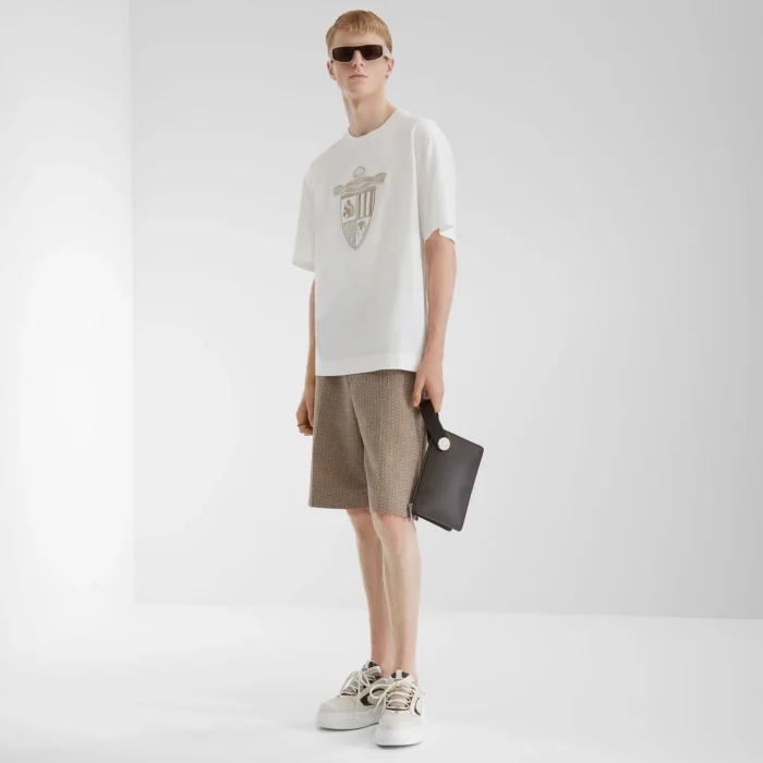 T-shirt en coton noir Fendi - Image 2