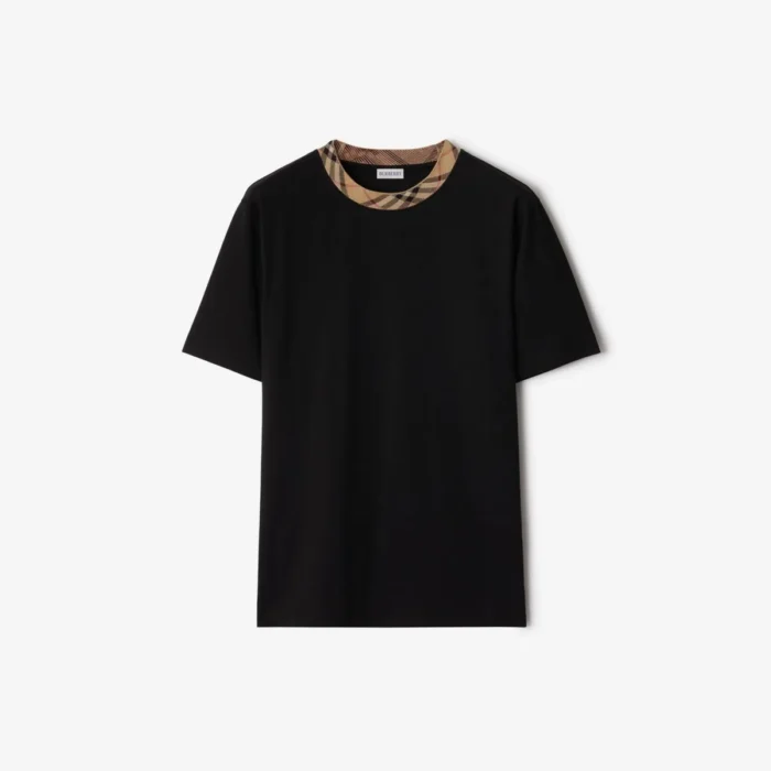 Burberry - Check Trim T-shirt L - Image 1
