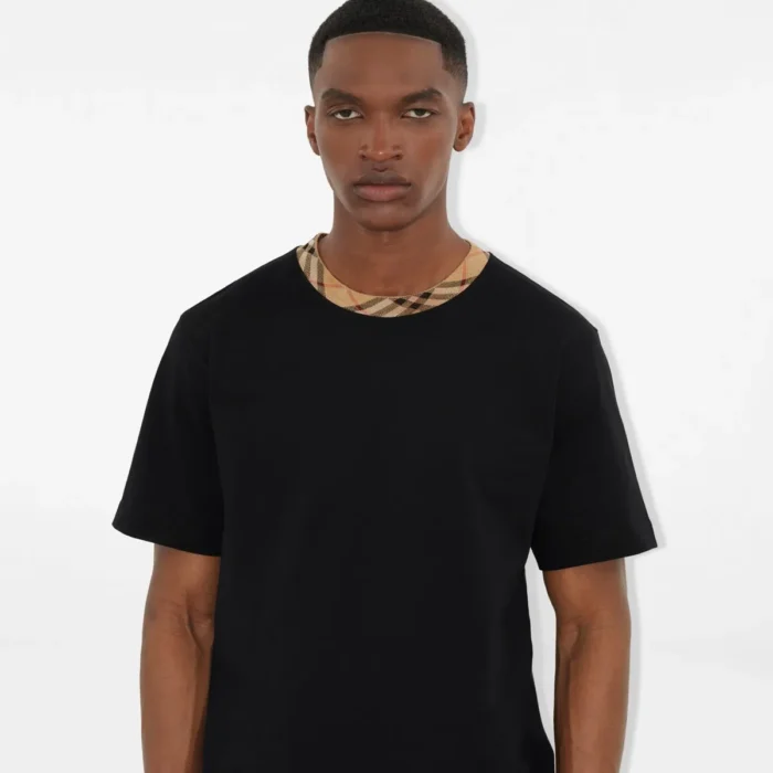 Burberry - Check Trim T-shirt L - Image 2