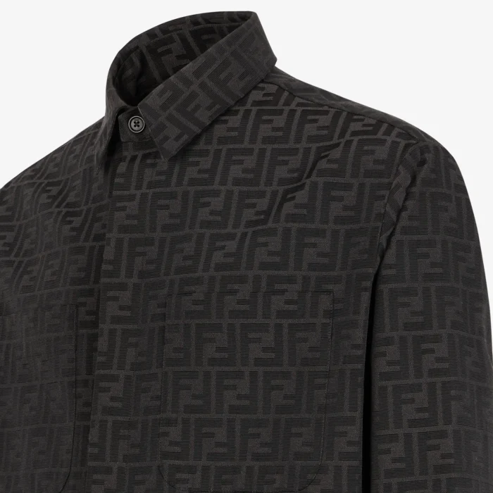 FF-monogram Shirt Jacket | Black - Image 2