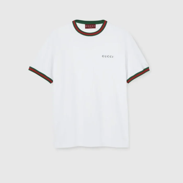 COTTON JERSEY T-SHIRT WITH EMBROIDERY - Image 1