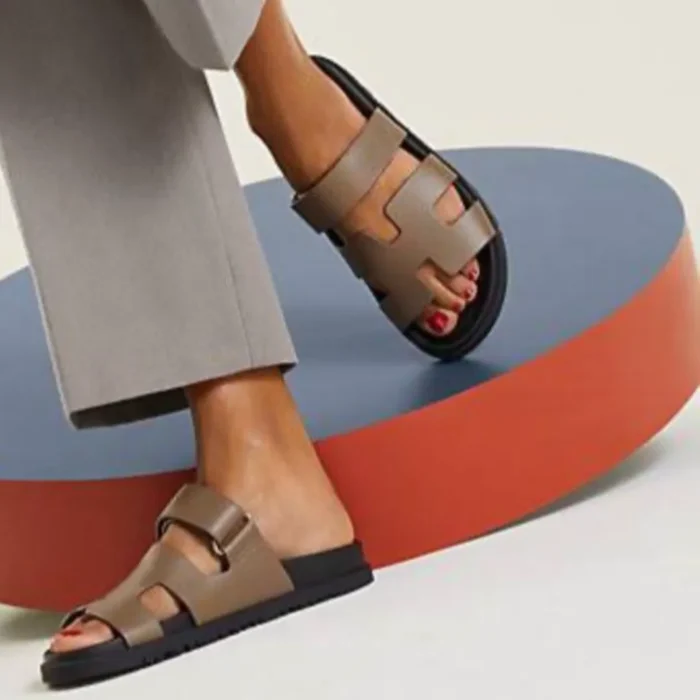 Techno-sandal in Epsom calfskin - Image 2