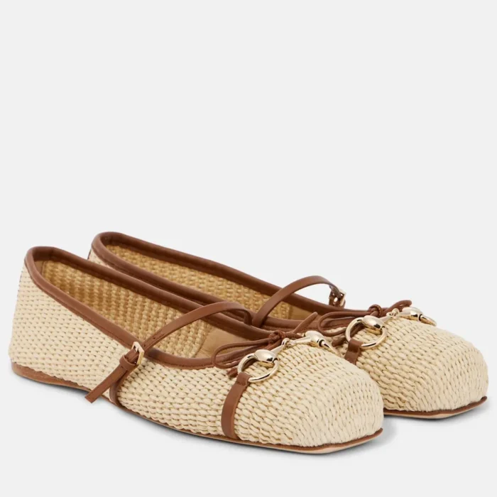 Raffia Ballet Flats - Image 1