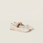 Woven Nappa leather Ballerinas