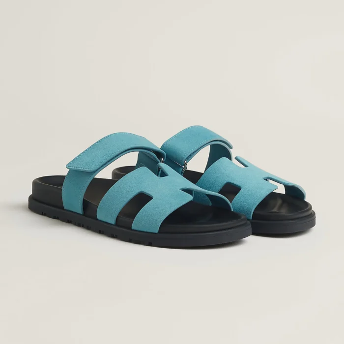 Techno-sandal in Epsom calfskin - Image 1