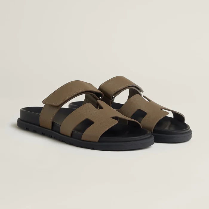 Techno-sandal in Epsom calfskin - Image 1