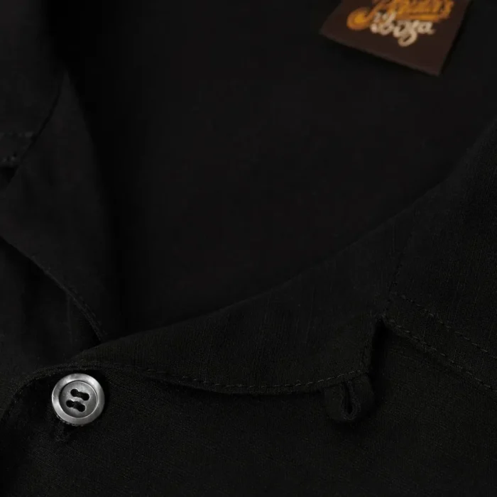 Short sleeve shirt in viscose and linen - Image 6