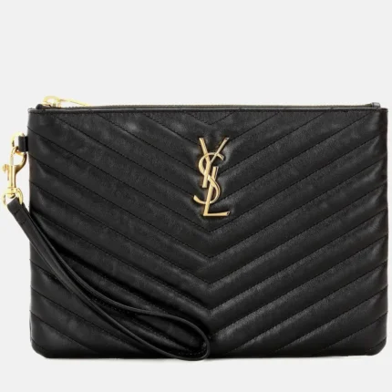 SAINT LAURENT - CASSANDRE MATELASSÉ LEATHER POUCH 