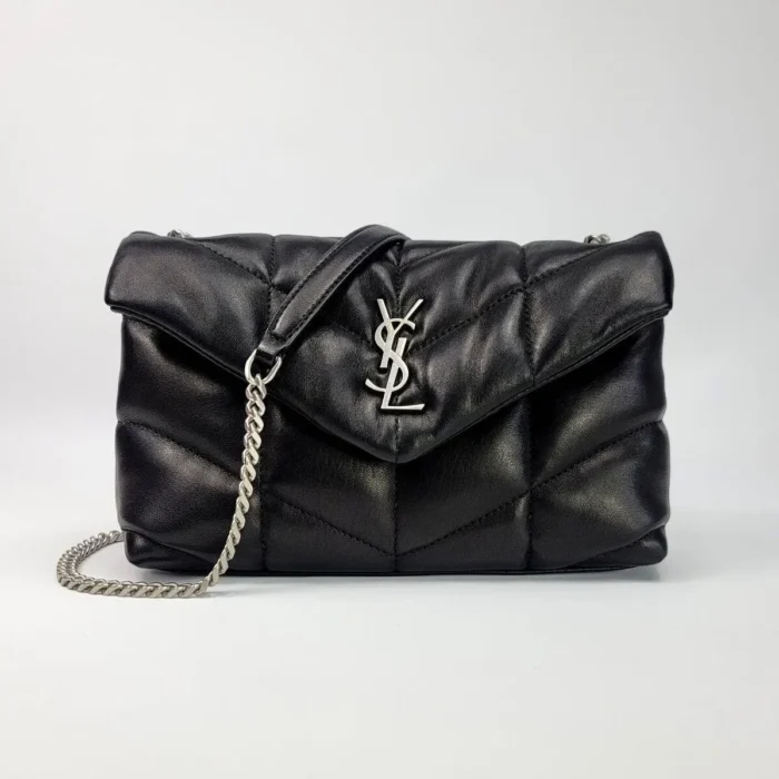Loulou Puffer Toy Mini Black Quilted Lambskin Shoulder Bag - Image 1