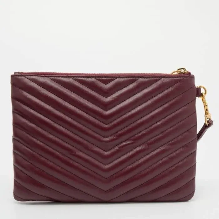 SAINT LAURENT - CASSANDRE MATELASSÉ LEATHER POUCH - Image 4